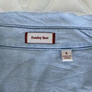 Super comfortable chambray top from Sunday best